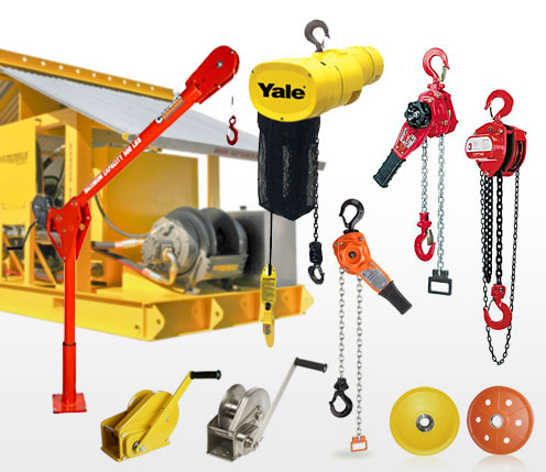 Hoists, winches, rigging, LiftPull services the Material Handling